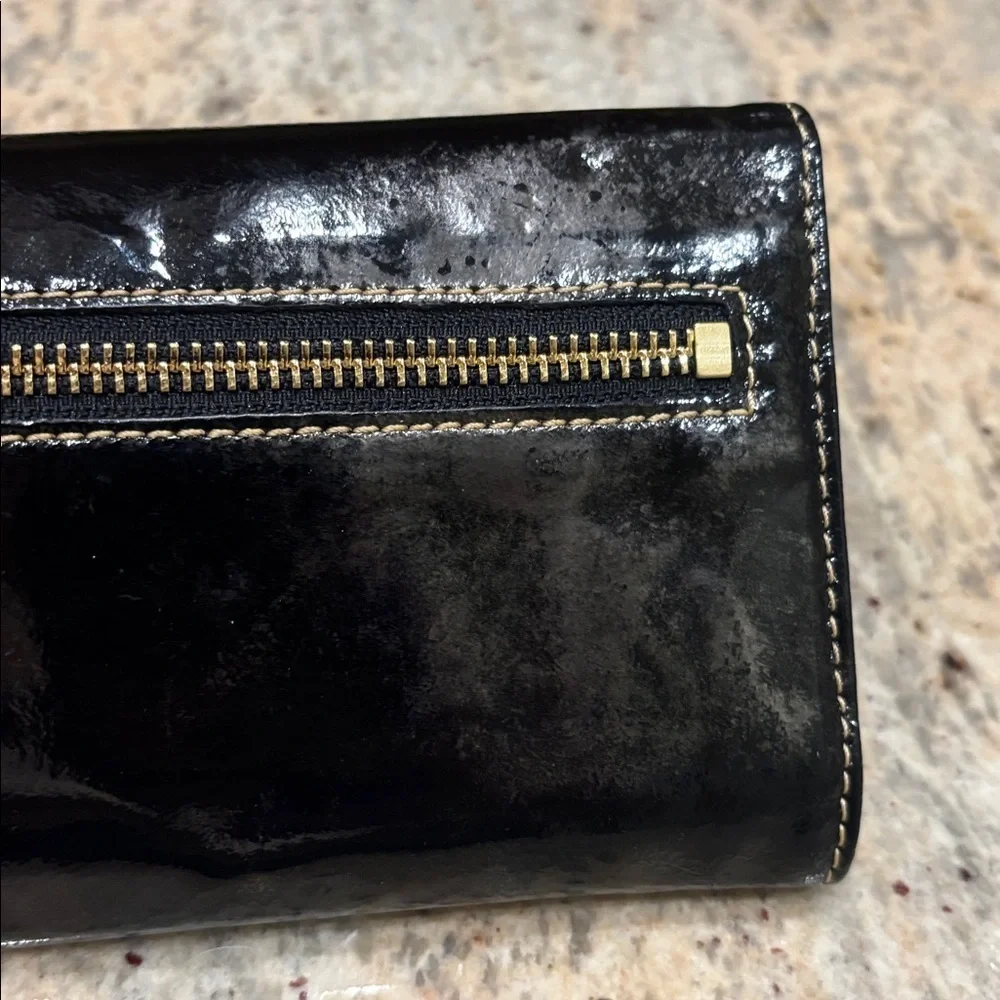 Dooney & Bourke Black Patent Leather Clutch